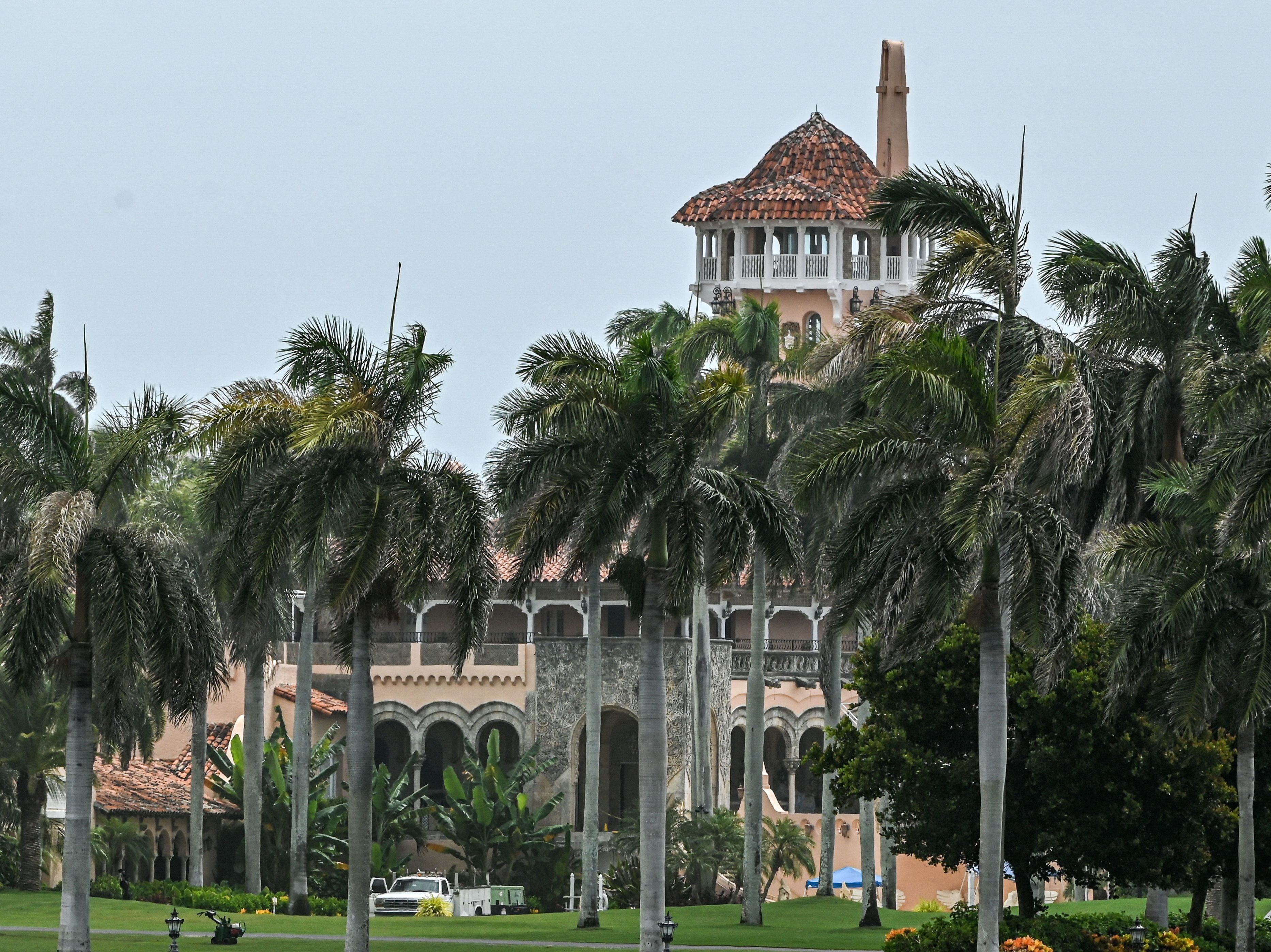 caption: The residence of former US President Donald Trump at Mar-A-Lago in Palm Beach, Florida, on August 9, 2022, one day after FBI agents conducted a court-authorized search and recovered scores of classified documents.