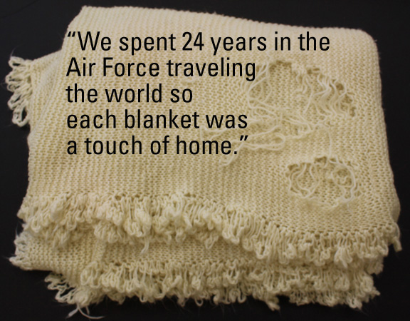 caption: Blanket and story from Marie Watt's Tacoma Art Museum project