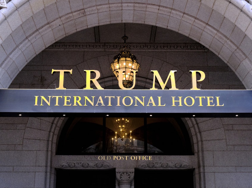 The north entrance of the Trump International Hotel in Washington, D.C.