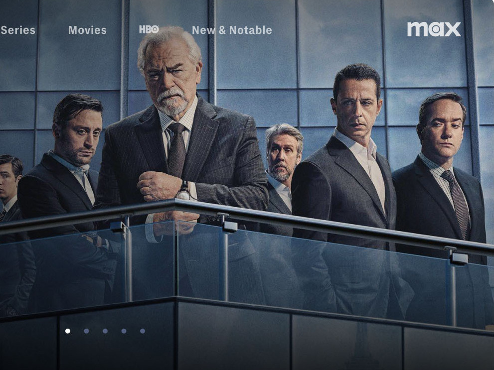 caption: A screenshot of the Max homepage.