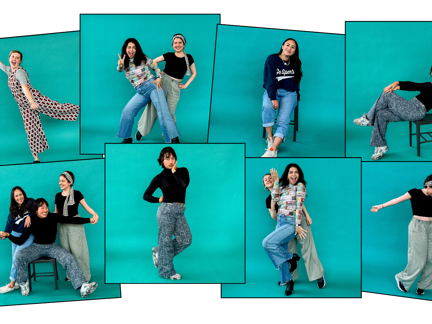 caption: The Life Kit team pose using tips from Stephanie Yeboah and David Suh