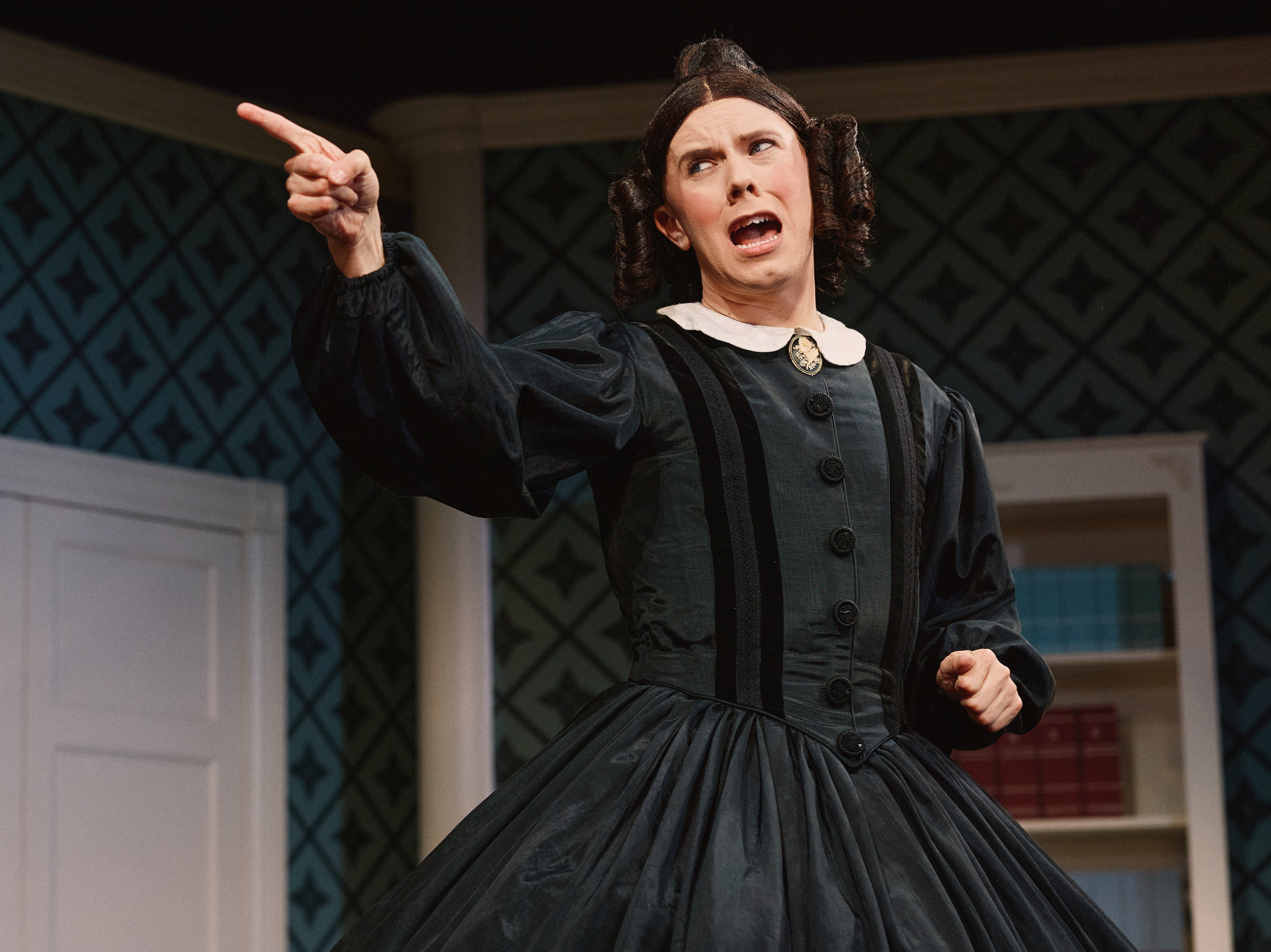 caption: "This play is about a woman with a dream that no one around her understands," Cole Escola says of their Tony-nominated play <em>Oh, Mary!</em>