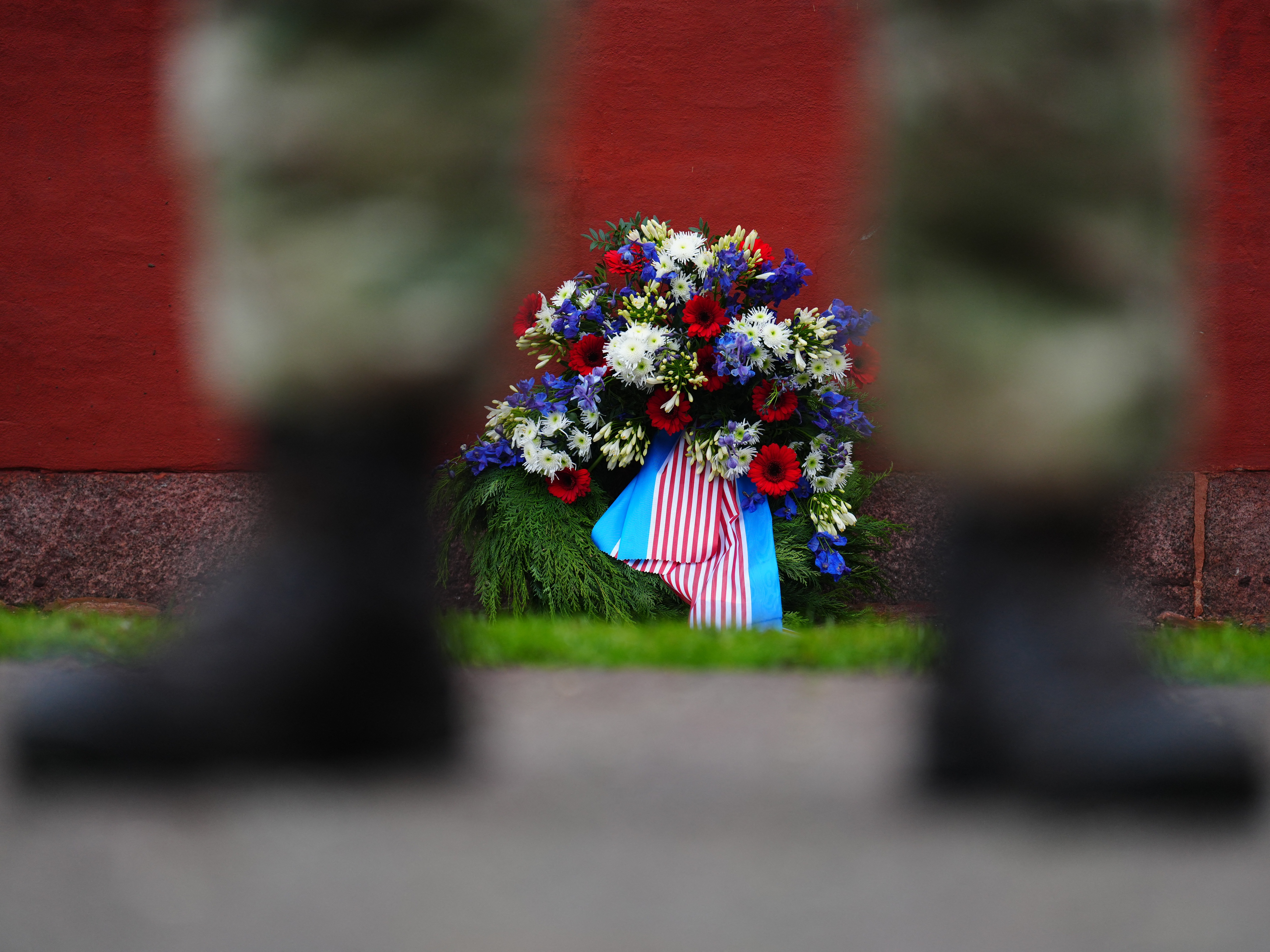 caption: The Memorial for Denmark's international efforts after 1948 at Kastellet in Copenhagen includes commemoration for fallen Danish soldiers. Members of a U.S. congressional delegation laid a wreath there on Jan. 17, after a visit to voice support for Denmark and Greenland.