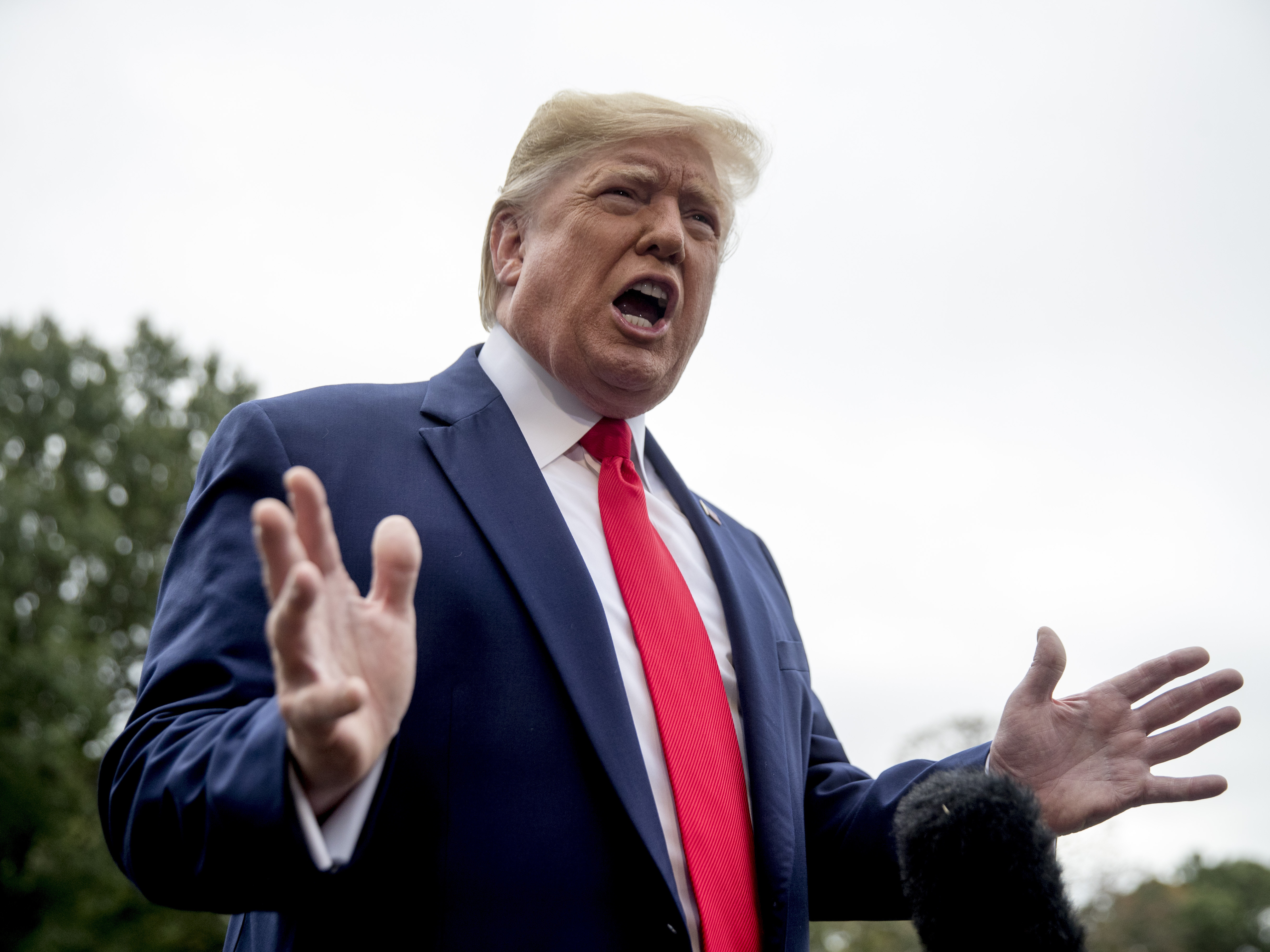 caption: President Trump's remarks Thursday are a significant escalation of events in the Ukraine matter.