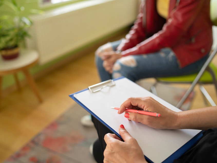 caption: Regular screening for anxiety in their doctor's office is one way to help kids before their troubles escalate.