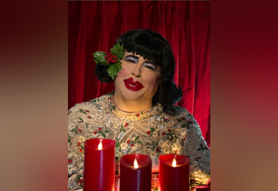 caption: Dina Martina's annual Christmas extravaganza is at ACT Theatre 