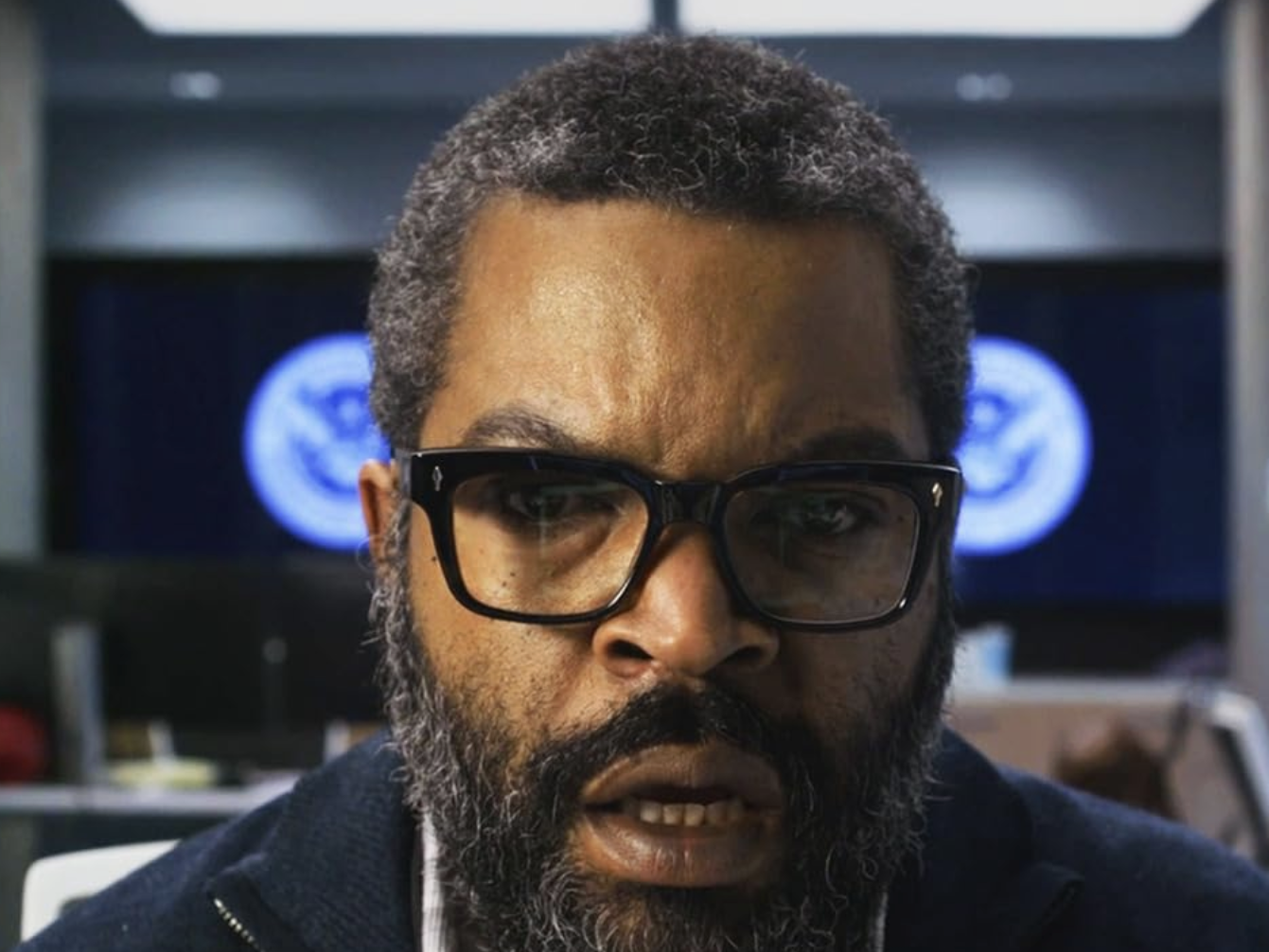 caption: A screenshot from the all-out winner of the 46th annual Razzie Awards, <em>War of the Worlds</em>, starring Ice Cube.