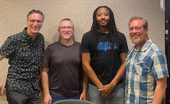 caption: Bill Radke discusses the week’s news with Seattle Times Patrick Malone, Wild West newsletter author Eli Sanders, and KUOW’s Mike Davis.