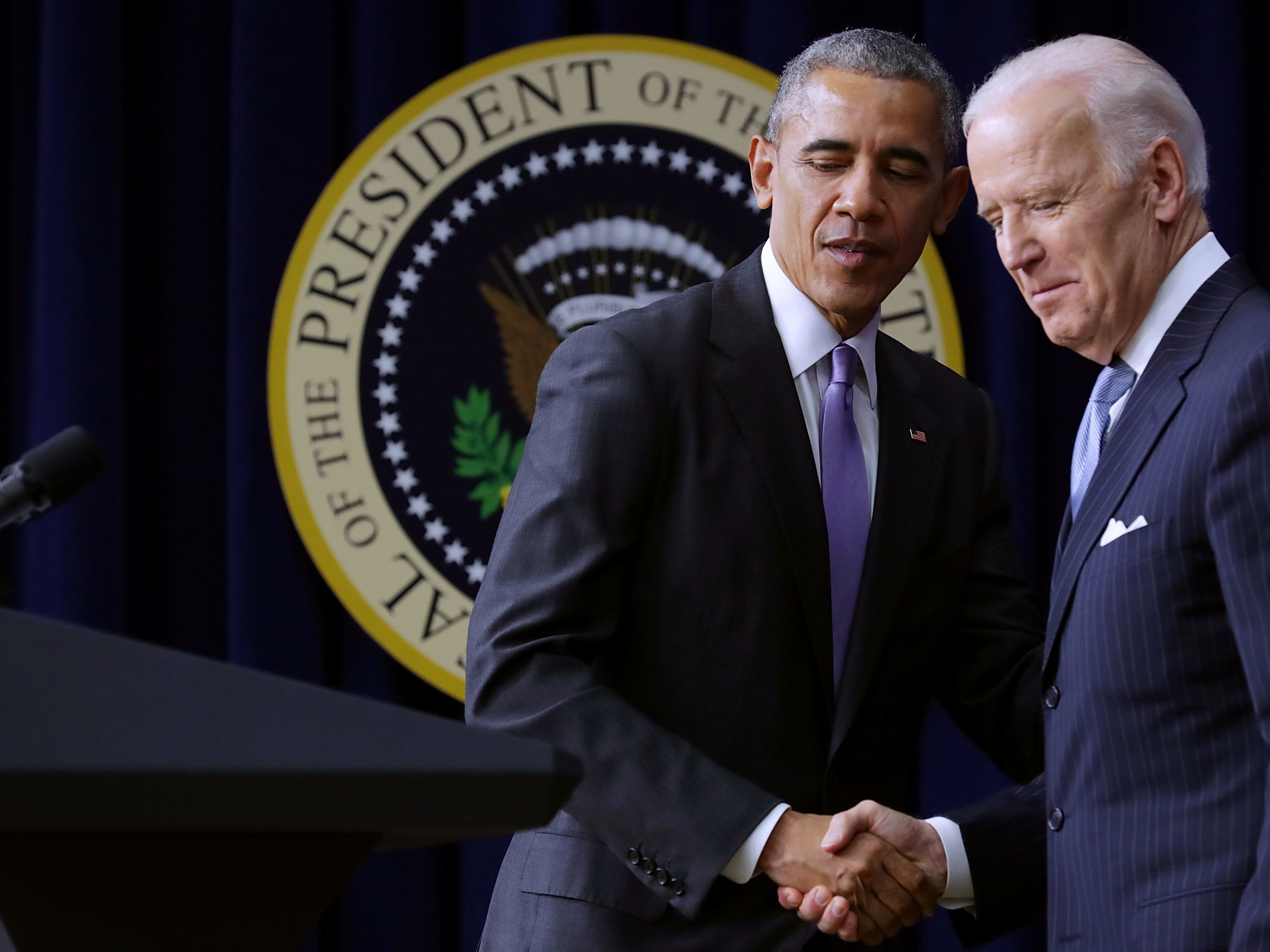 caption: Late in his term, President Barack Obama was using executive actions to advance much of his agenda in the face of congressional opposition. President Trump has been unapologetic about taking such actions. And some Democrats think that should be President-elect Joe Biden's approach.