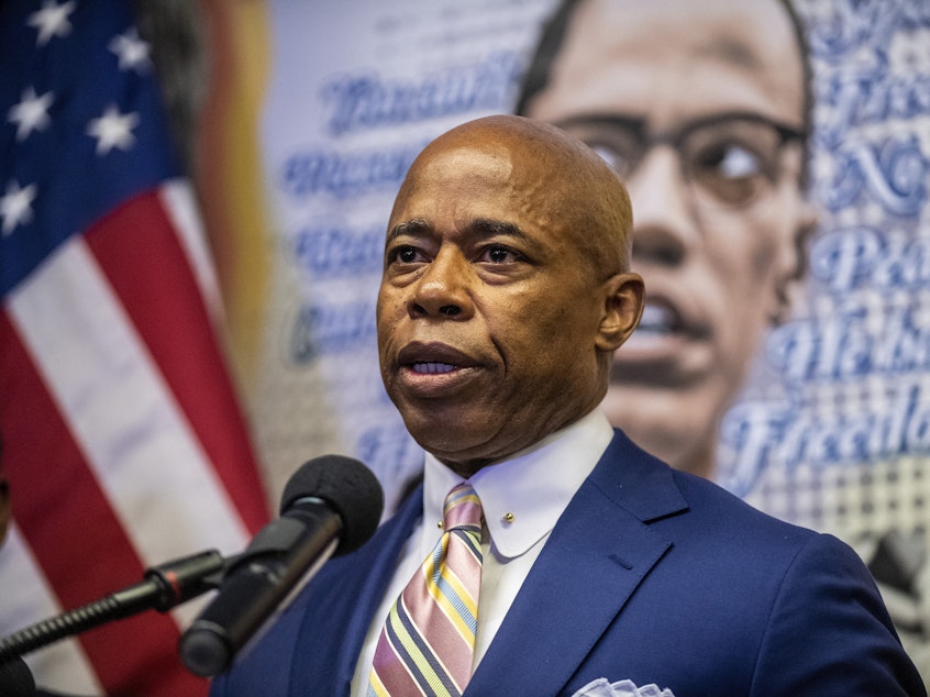caption: New York City Mayor-elect Eric Adams announced on Tuesday he will be postponing his planned Jan.1 inauguration ceremony.