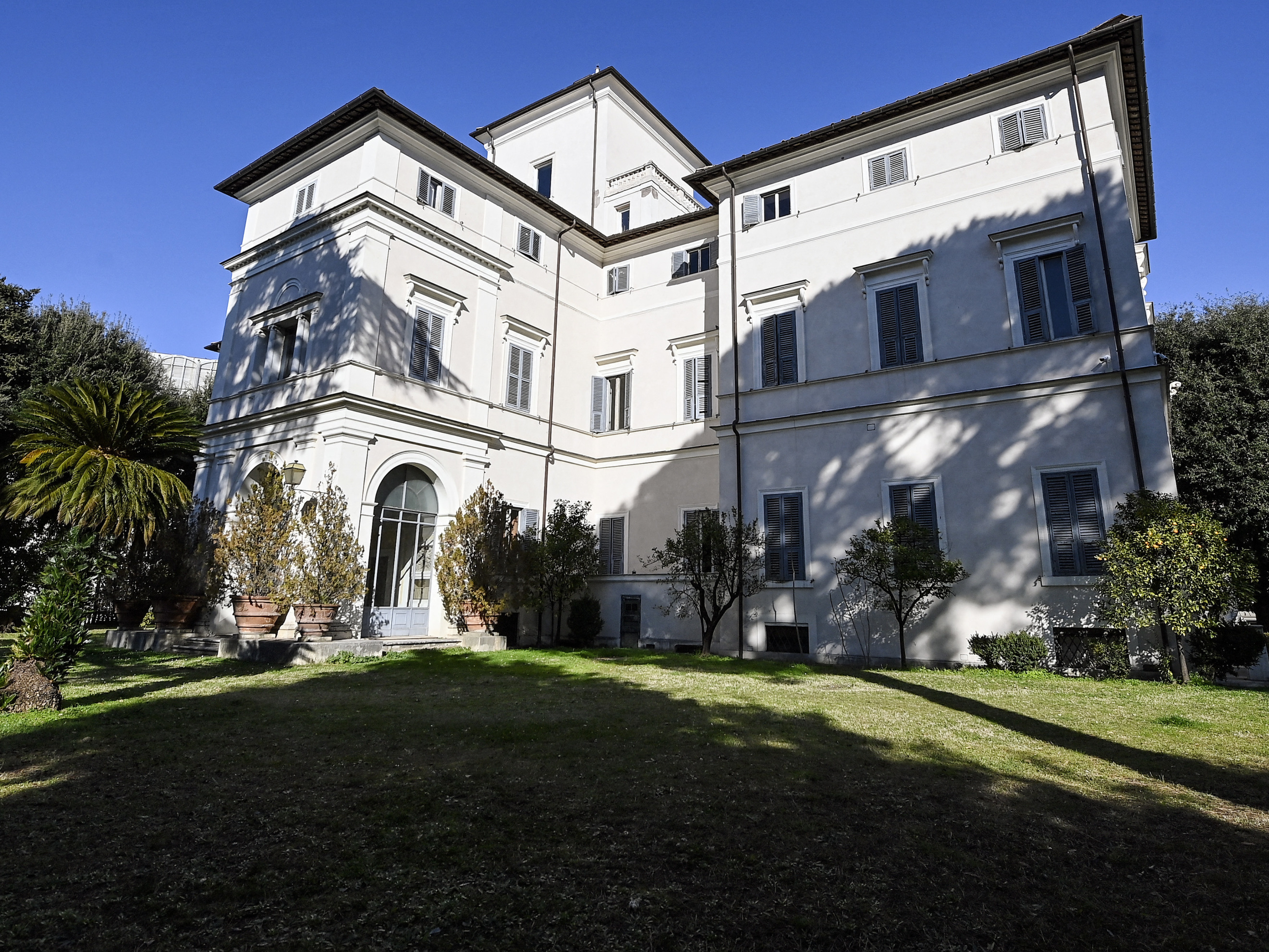caption: The Villa Aurora in Rome housing the only mural by Caravaggio failed to find a bidder in an auction Tuesday.