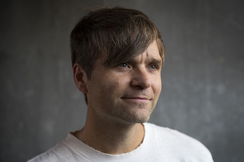 caption: Seattle musician Ben Gibbard from the band Death Cab For Cutie 