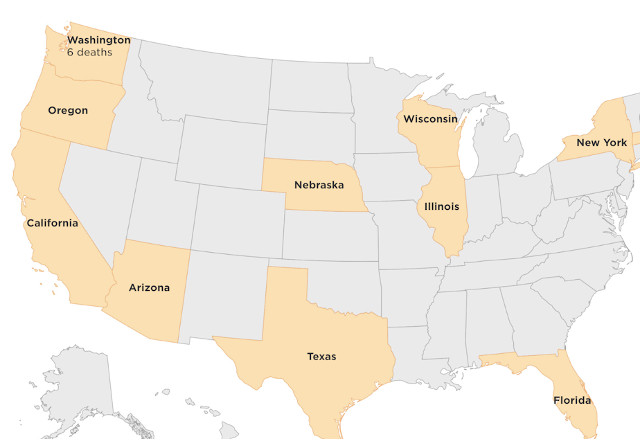 Kuow Which U S States Have Confirmed Coronavirus Cases