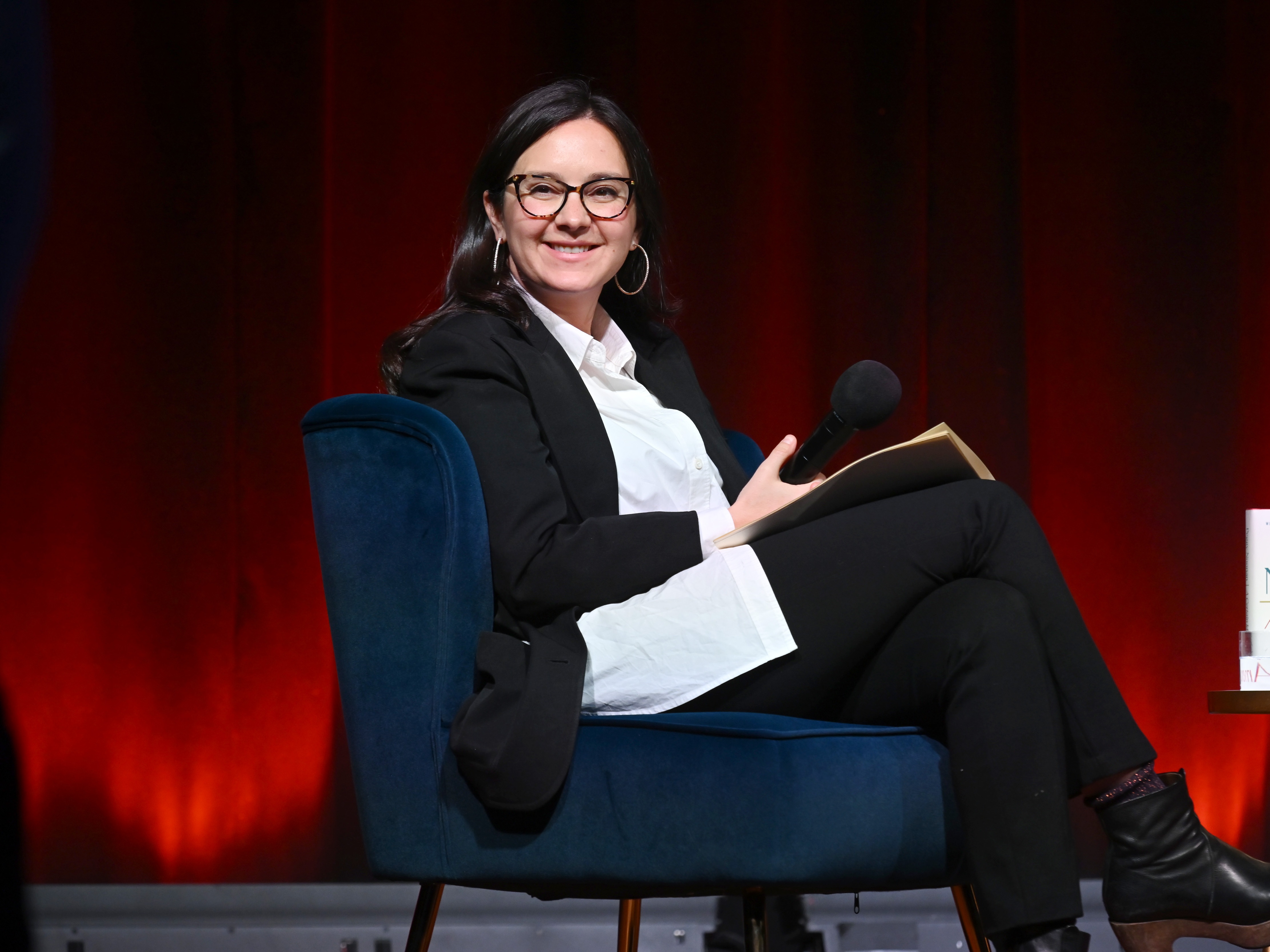 caption: The Free Press' Bari Weiss will join CBS News as its editor in chief and her upstart news site <em>The Free Press</em> will become part of Skydance Media.