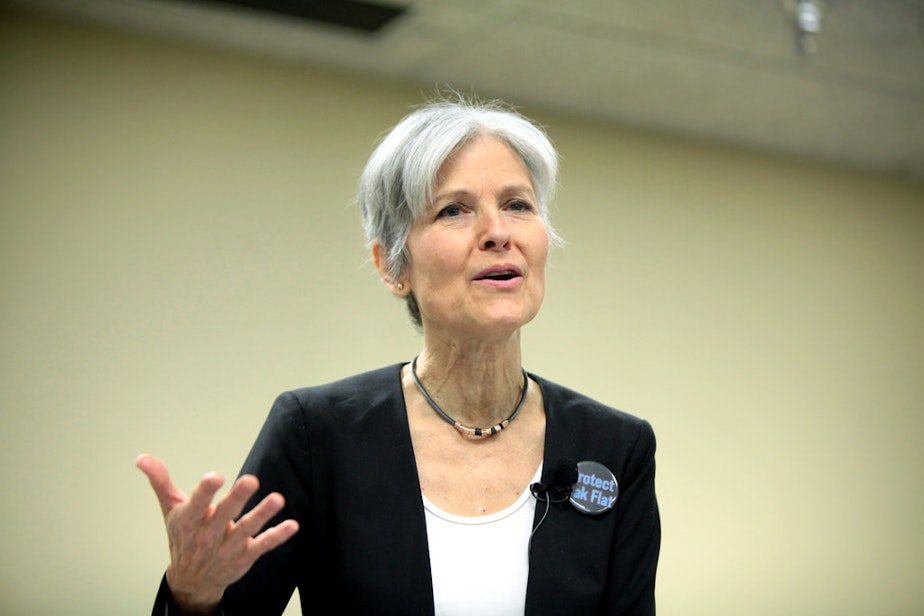 caption: The Green Party's Jill Stein 