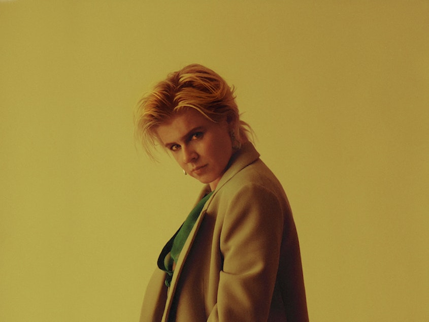 caption: "Club music and dance music really require a different way of listening. You're not waiting for the chorus: You kind of have to like where you're at." Robyn's latest album, <em>Honey</em>, is out now.