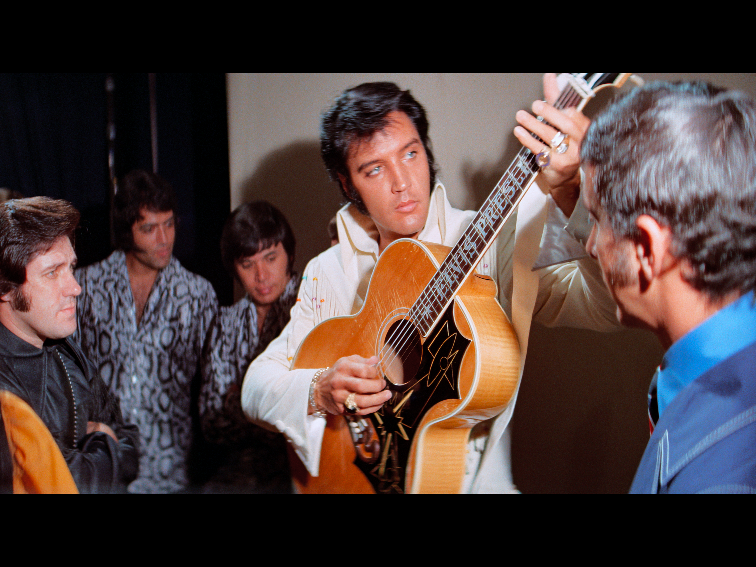 caption: Elvis Presley in Las Vegas in Aug. 1970.