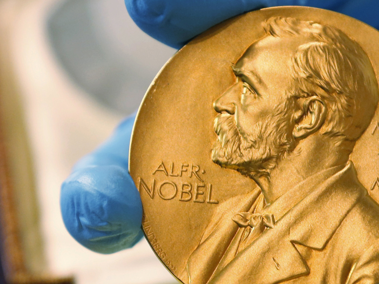 caption: The 2021 Nobel Prize in Chemistry was awarded to Benjamin List and David MacMillan, two scientists who pioneered an "elegant" new method of building molecules, known as asymmetric organocatalysis.