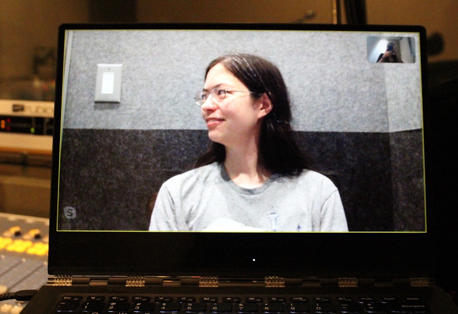 caption: Allison Nixon, head of cybersecurity research for Flashpoint, a cyberintelligence firm. We call her the 'Instagram whisperer." She spoke with us via Skype.   