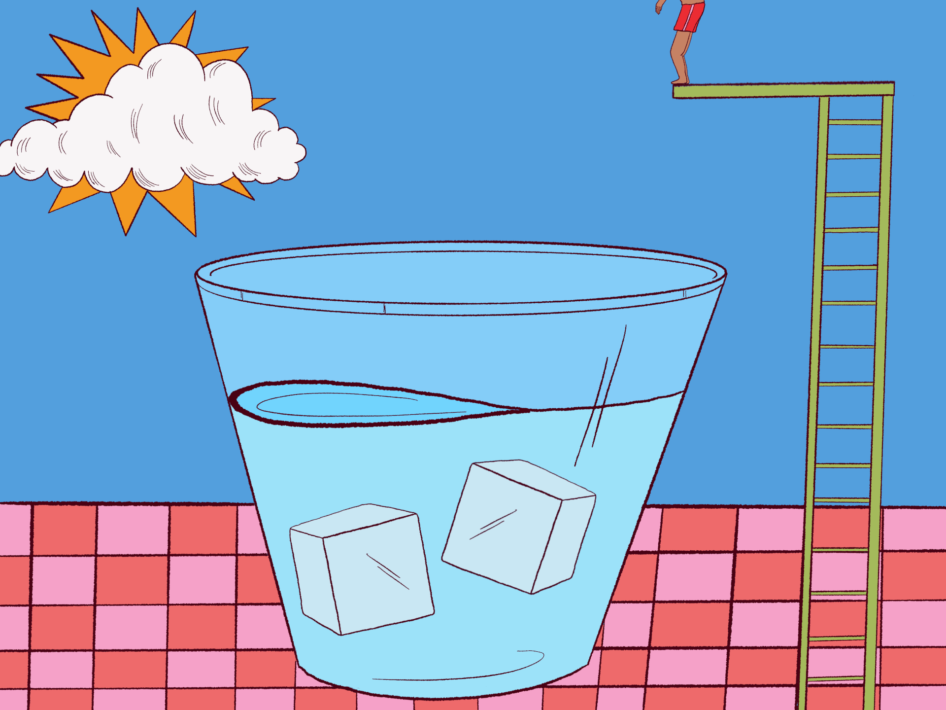 caption: If you're feeling hot and need a quick way to cool down, submerge yourself in a body of water. If that's not feasible, dunk your feet and arms in cold water. It can "lower your core body temperature," says Ashley Ward, director of the Heat Policy Innovation Hub at Duke University.