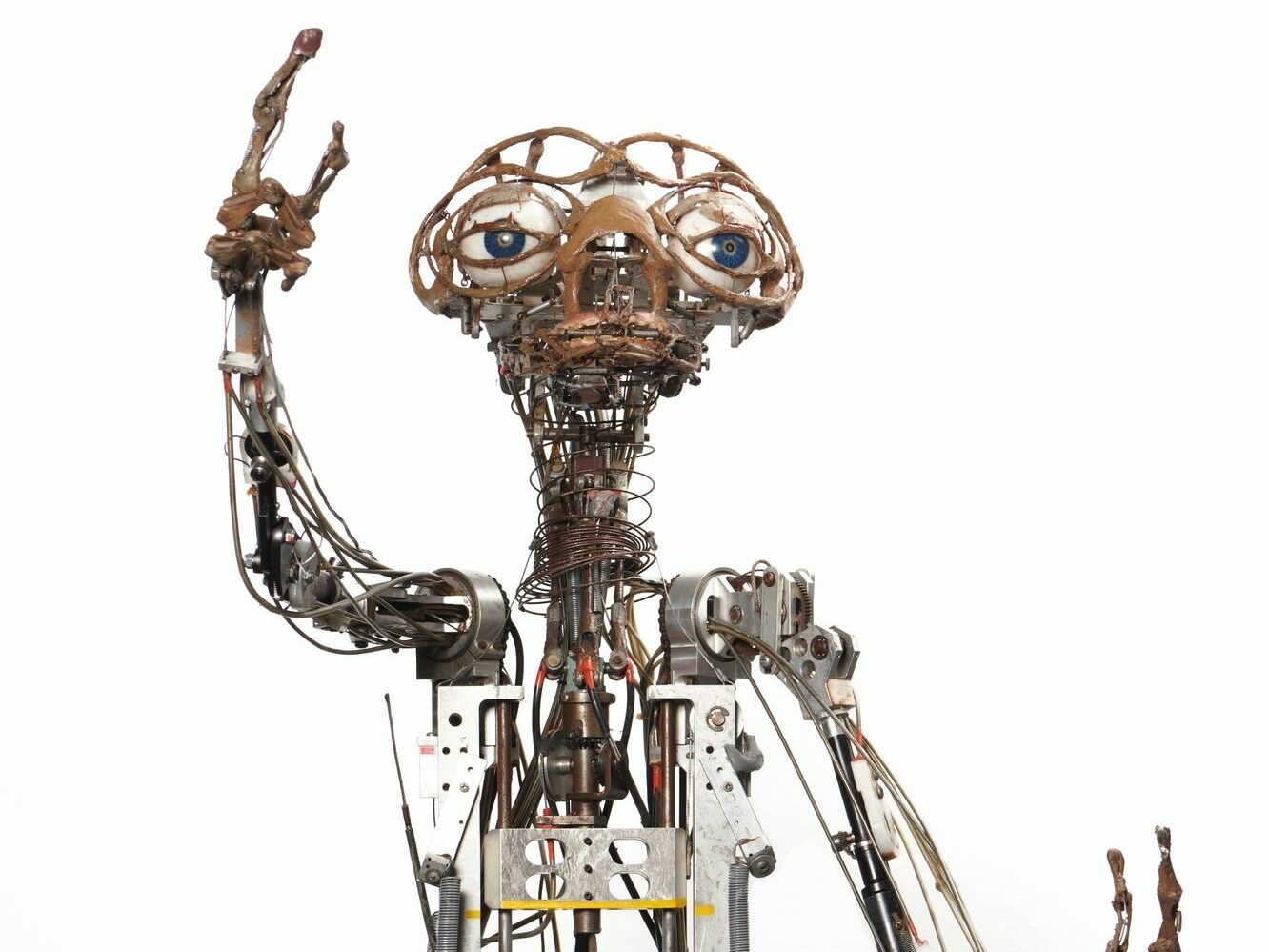 caption: The mechatronic model features 85 points of movement.