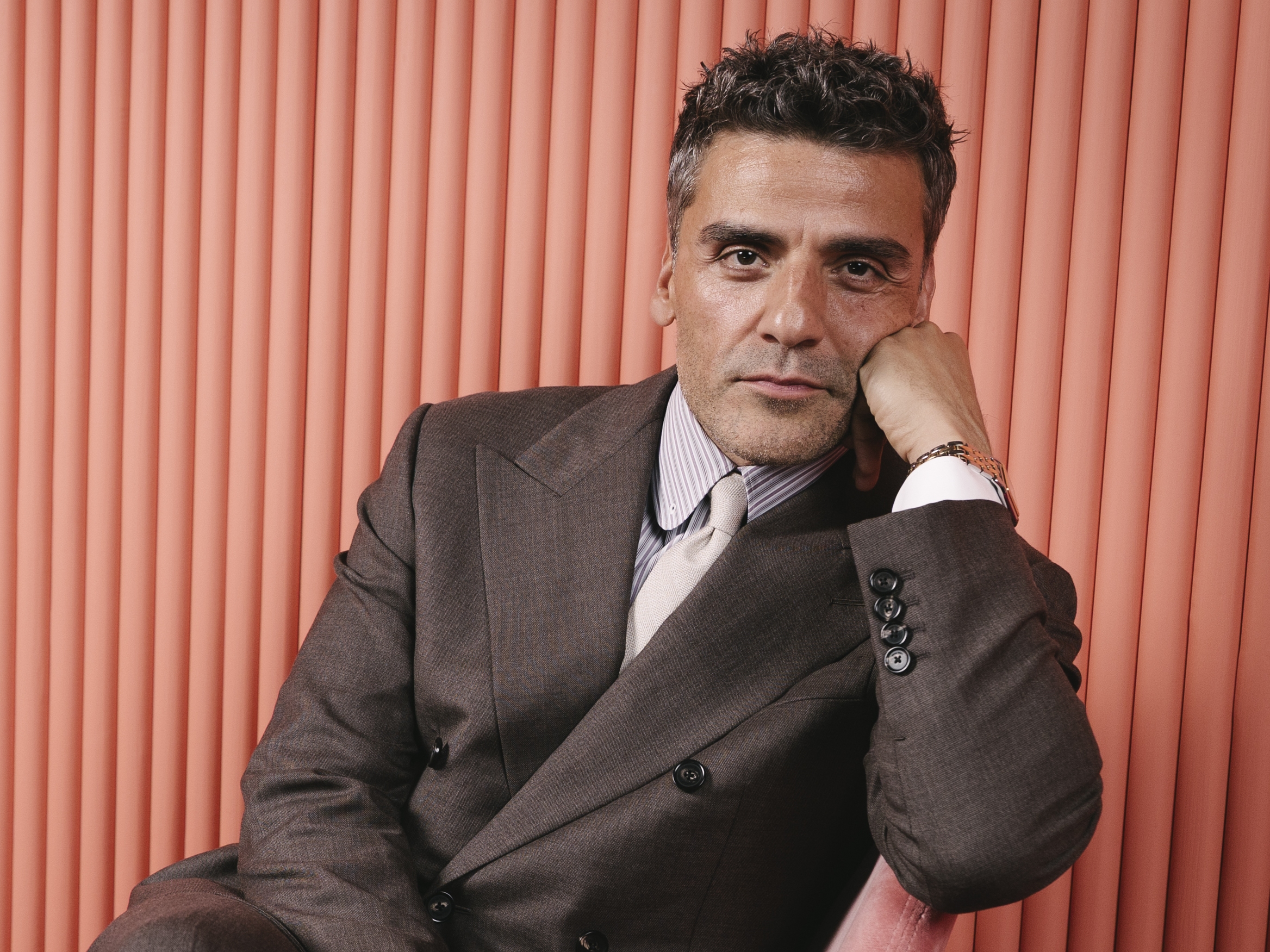 caption: Oscar Isaac plays the manager of a country club in Season 2 of <em>Beef</em>. He's shown above at the SCAD Savannah Film Festival on Oct. 30, 2025.