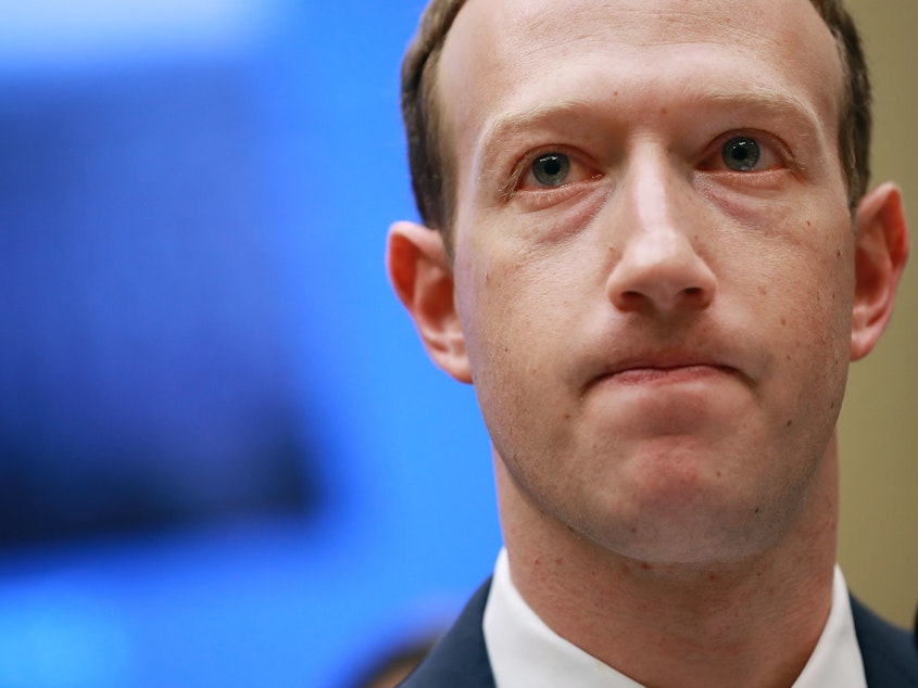caption: Facebook co-founder, Chairman and CEO Mark Zuckerberg testifies on Capitol Hill on April 11, 2018 in Washington, D.C. A trove of insider documents, known as the Facebook Papers, has the company facing backlash over its effects on society and politics.