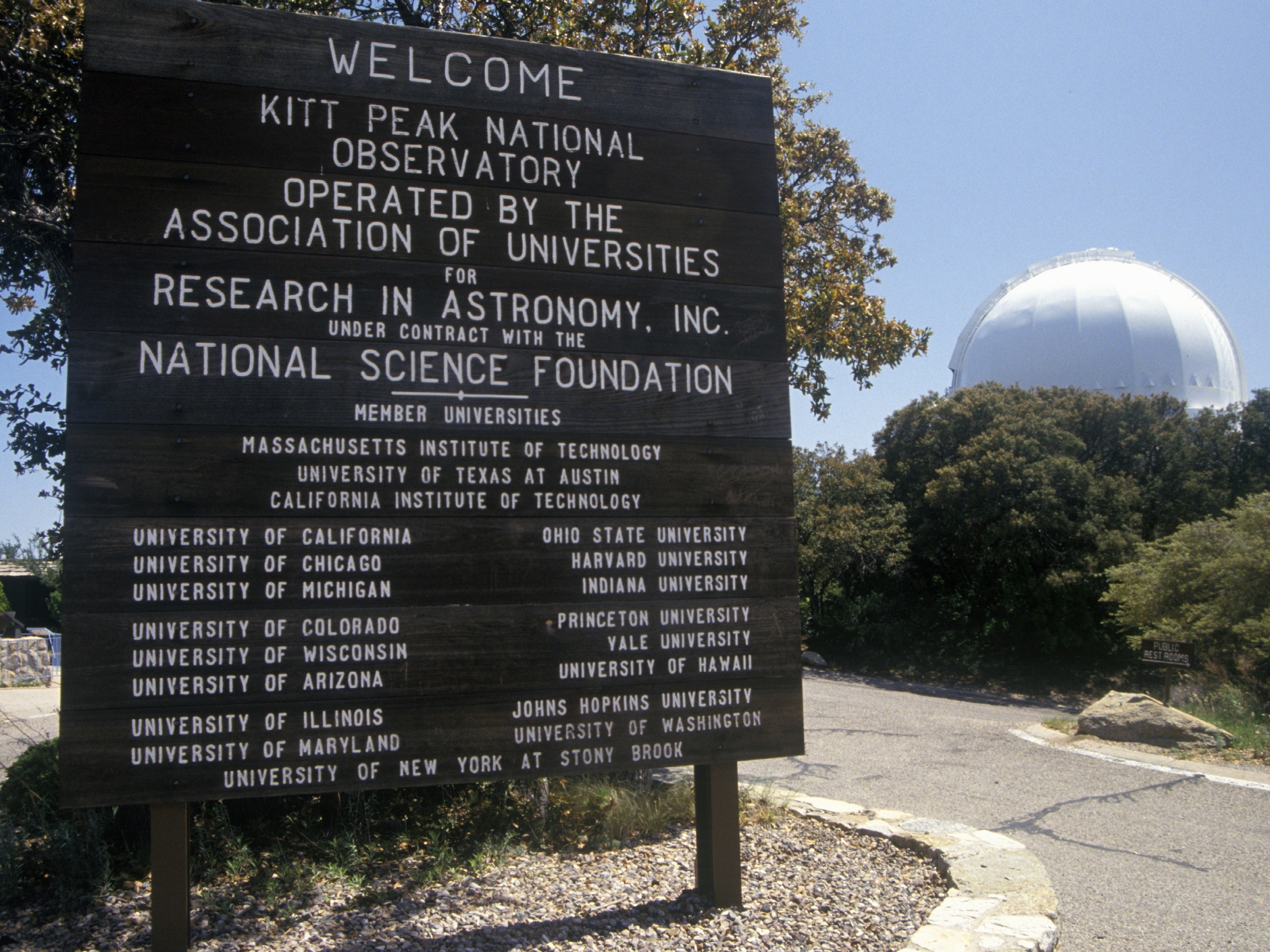 caption: Kitt Peak National Observatory in Tucson, Arizona is managed by a consortium of universities and the National Science Foundation.