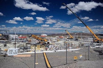 caption: <p>File photo of a nuclear waste storage tank at the Hanford Nuclear Reservation.</p>