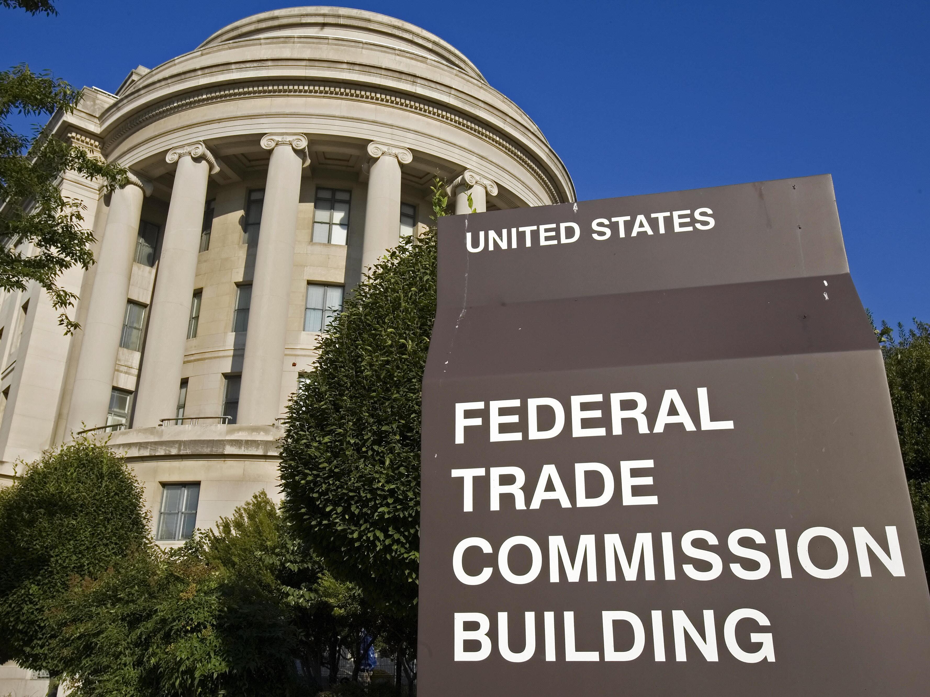 caption: The U.S. Federal Trade Commission building is seen on September 19, 2006 in Washington, D.C.
