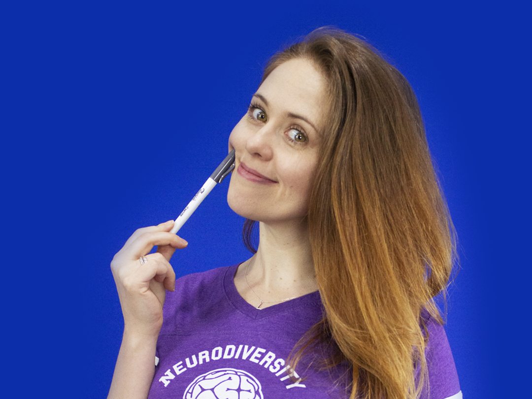 caption:  Author Jessica McCabe, creator of the popular YouTube channel <a href="https://www.youtube.com/c/howtoadhd">How to ADHD</a>.