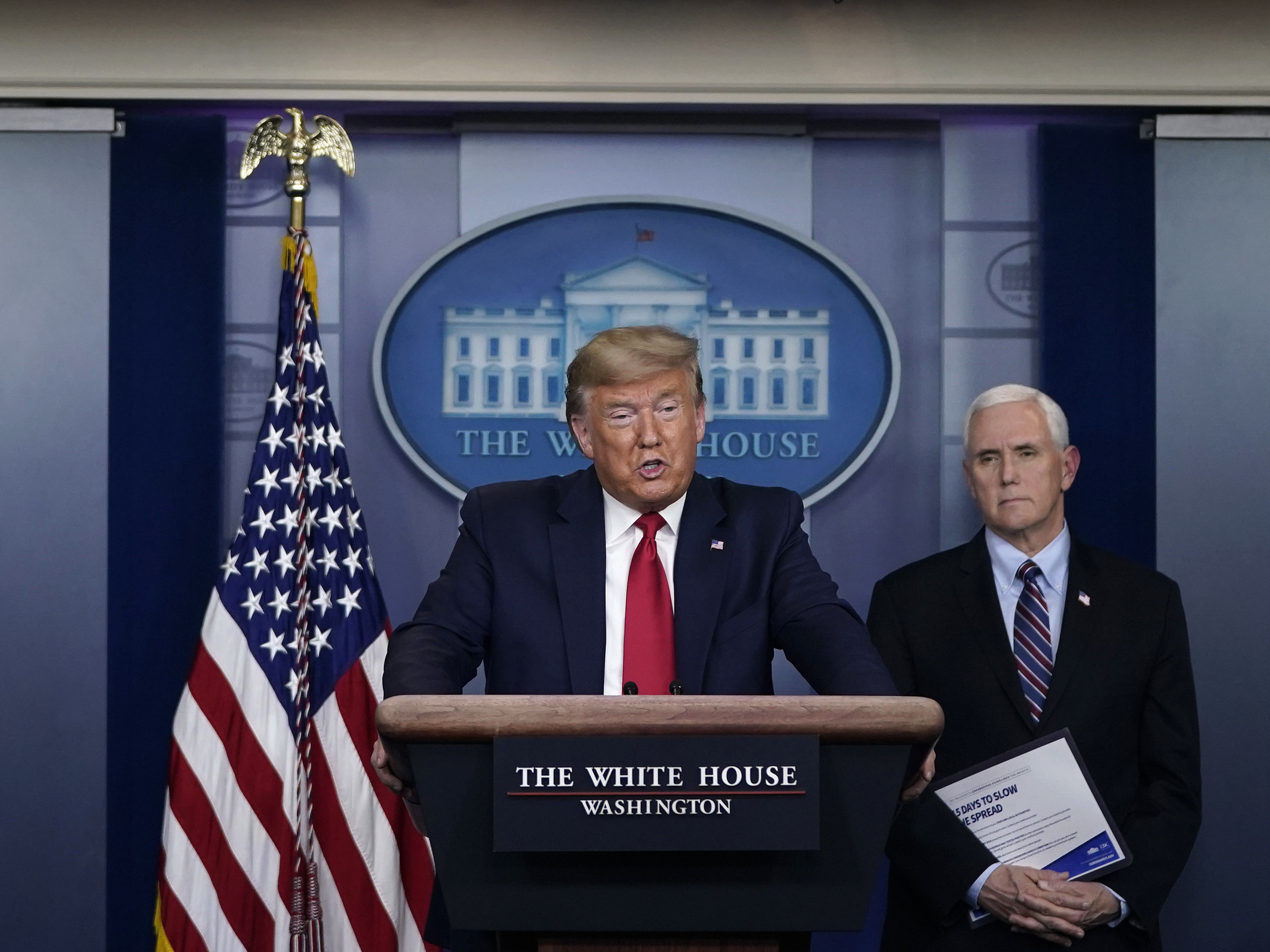 caption: President Trump's approval rating has risen, but it's certainly not the kind of increase other presidents have seen in other rally-around-the-flag moments.