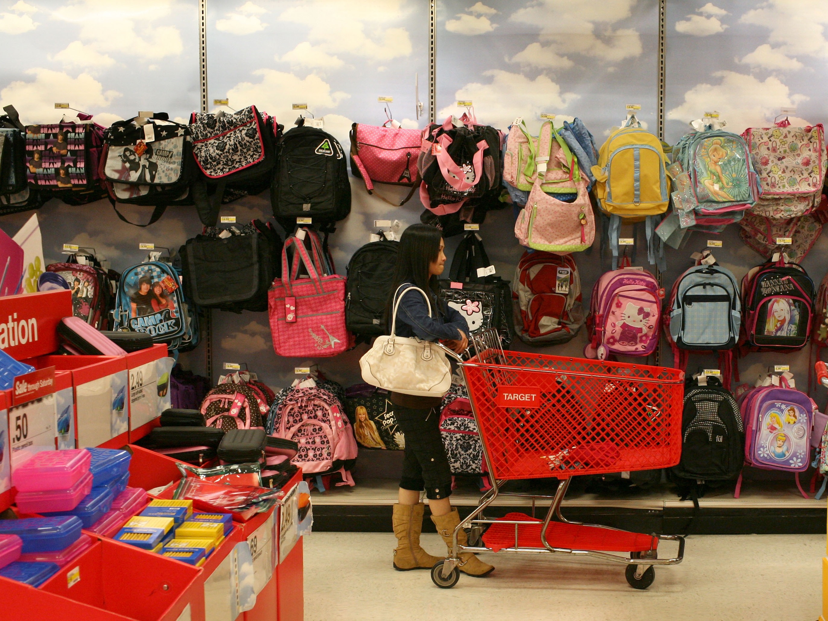 caption: The average family is projected to spend $875 on back-to-school shopping in 2024, according to the National Retail Federation.