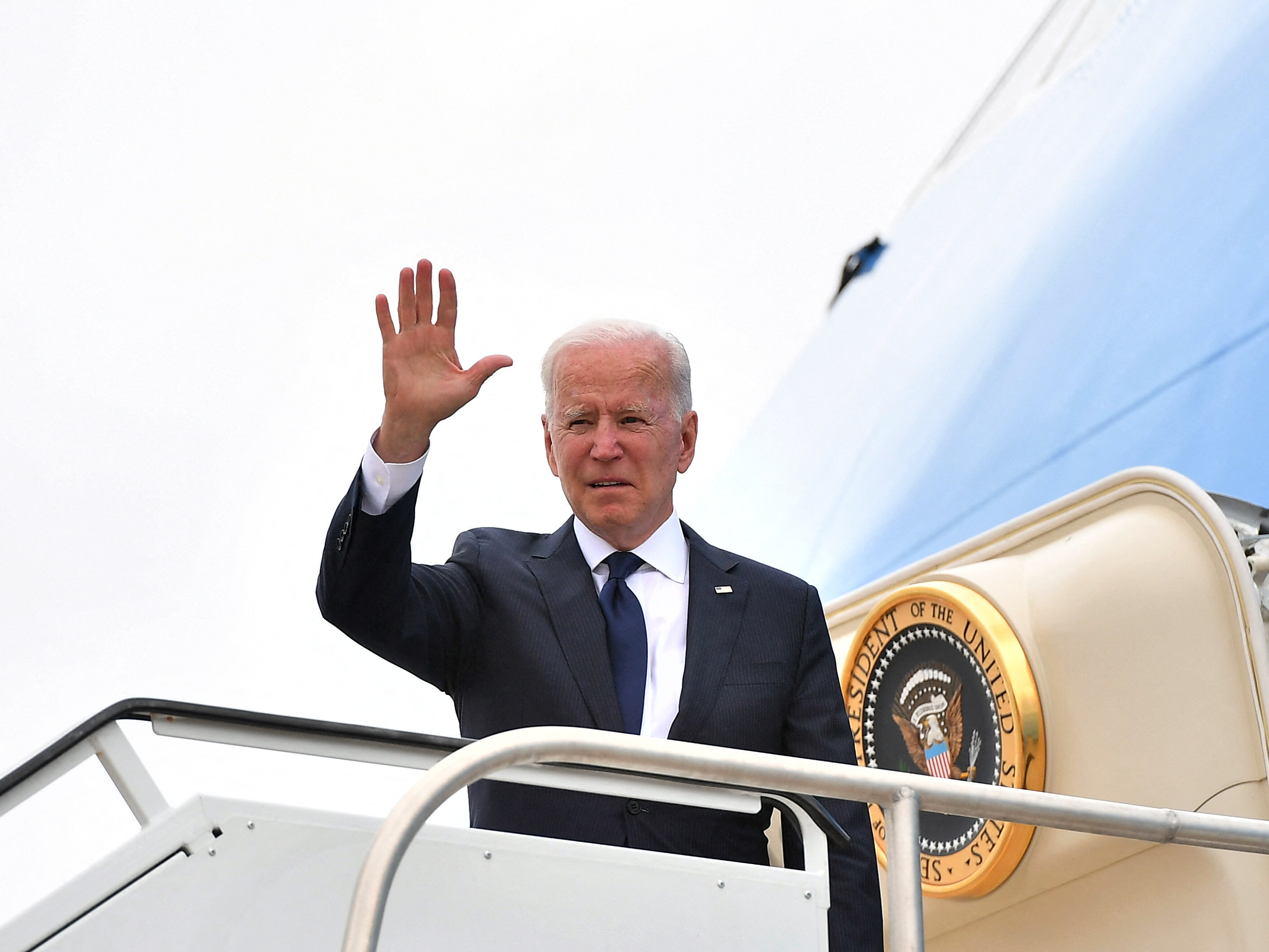 caption: President Biden is set to spend eight days in Europe, first meeting allies and partners in the U.K. and Brussels, and then meeting his Russian counterpart in Geneva.