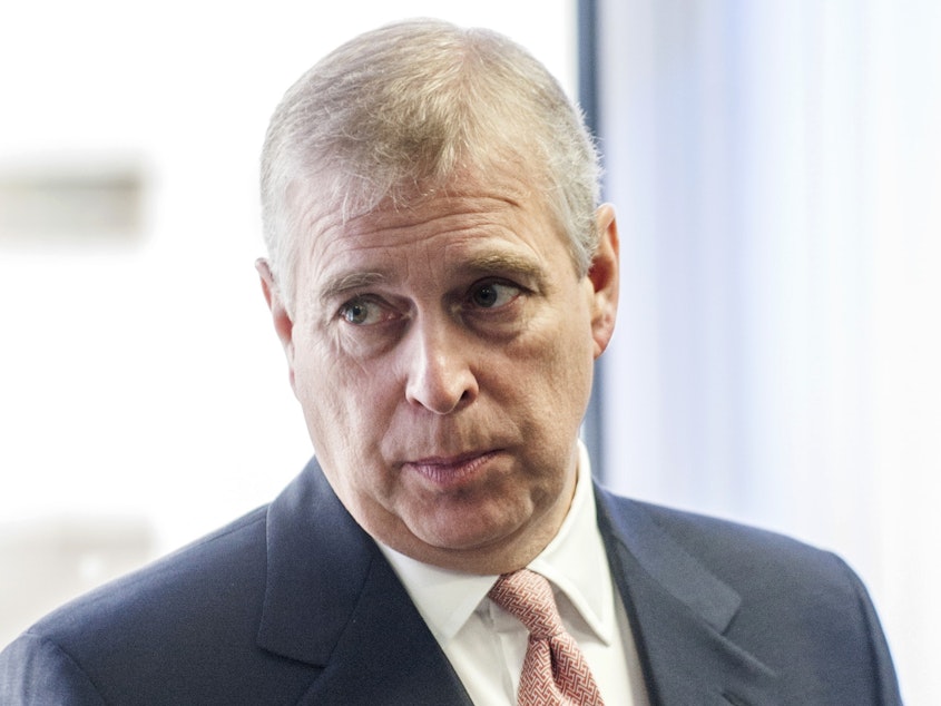caption: Britain's Prince Andrew announced Wednesday that he is stepping back from his public duties amid renewed scrutiny of his ties to convicted pedophile Jeffrey Epstein, who took his own life in a Manhattan jail cell this summer.
