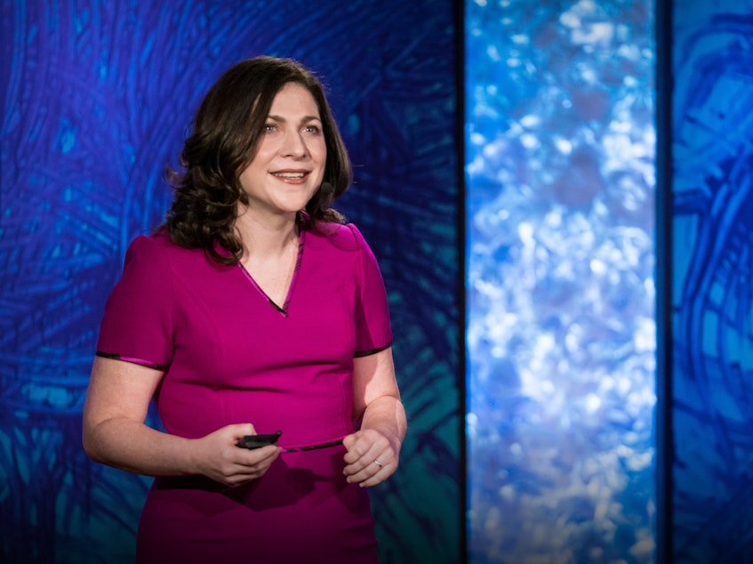 Kim Noble speaks at TEDSalon: Education Everywhere, January 24, 2019 at the TED World Theater, New York, NY. Photo: Dian Lofton / TED