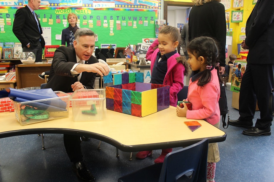 caption: Executive Constantine and a Seattle delegation visited Boston and New Jersey to learn about their universal preschool models in 2014.