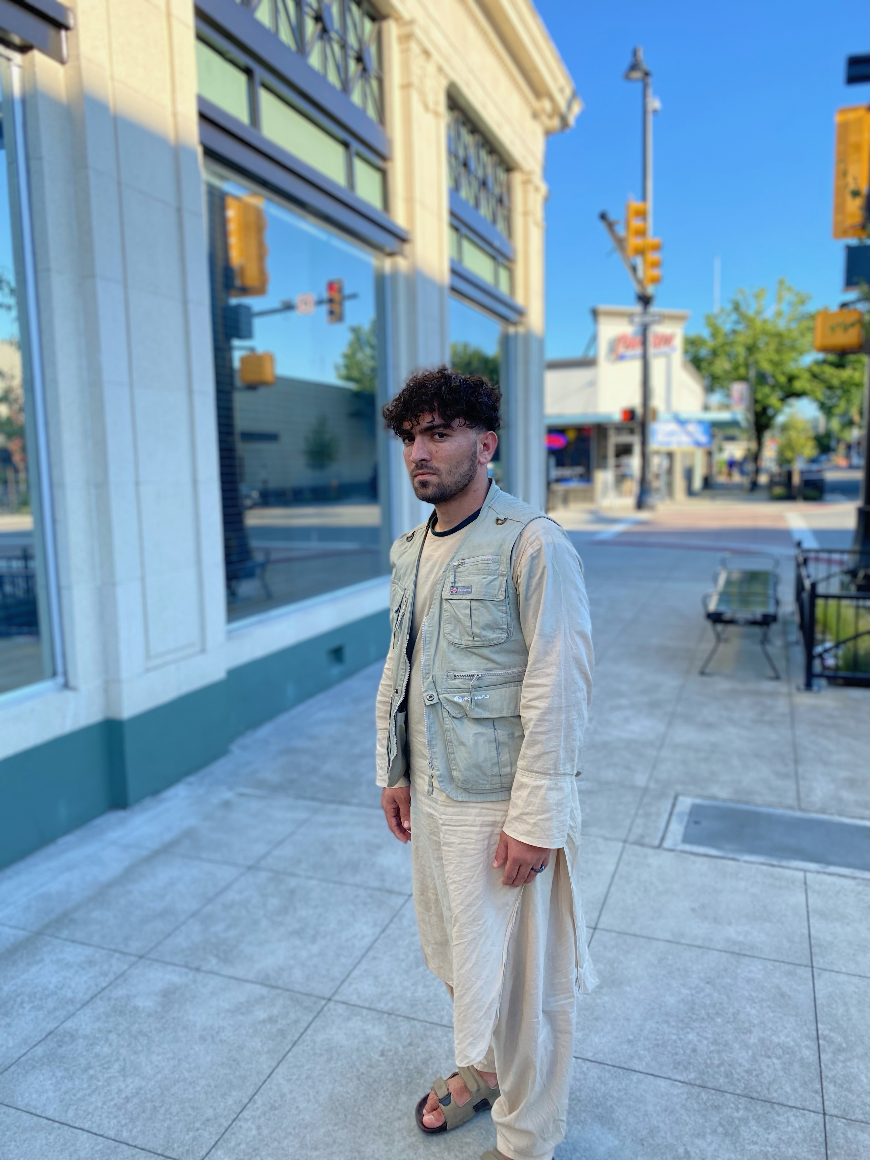 caption: Abdul standing in Seattle.