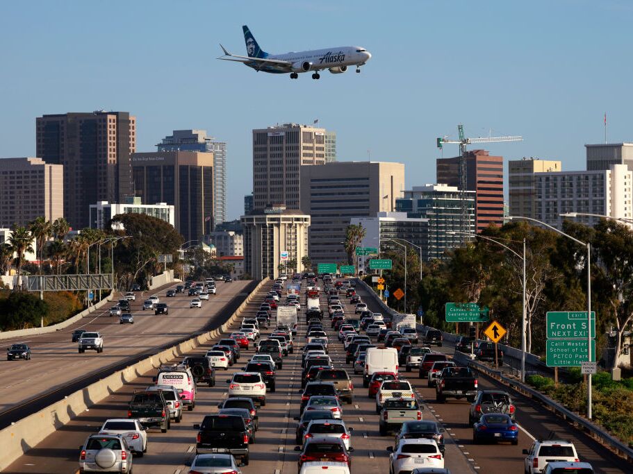 caption: Excess sound from airplanes or freeways or equipment can affect health.