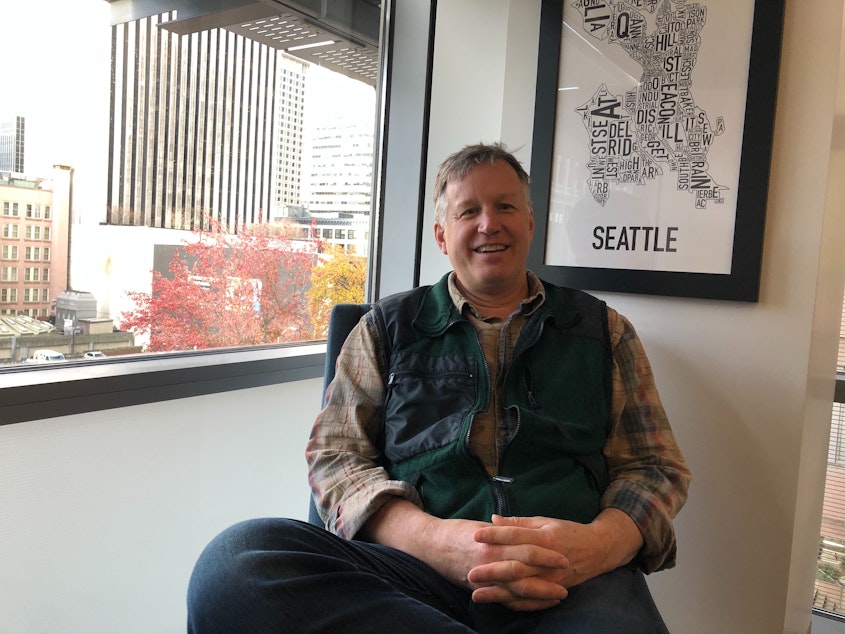 caption: Departing Seattle Councilmember Mike O'Brien says he has no future plans, but is interested in working on climate or homelessness issues. 