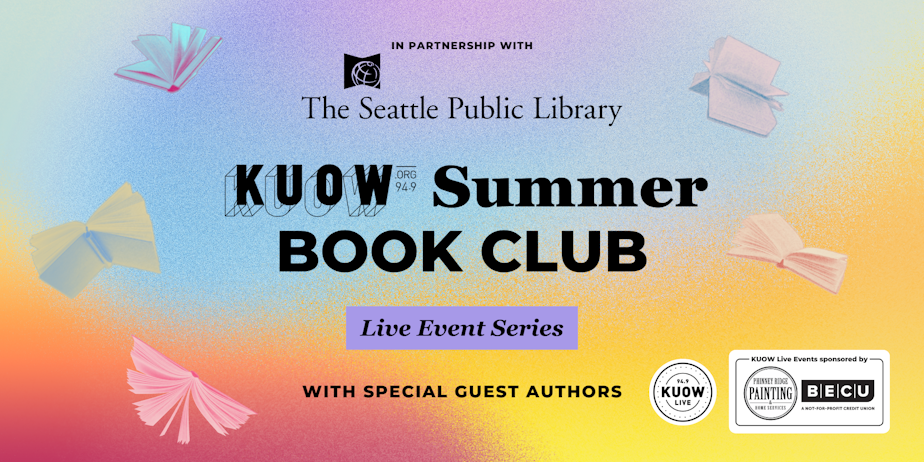caption: The KUOW Book Club is partnering with Seattle Public Library for a summer reading series in 2025.