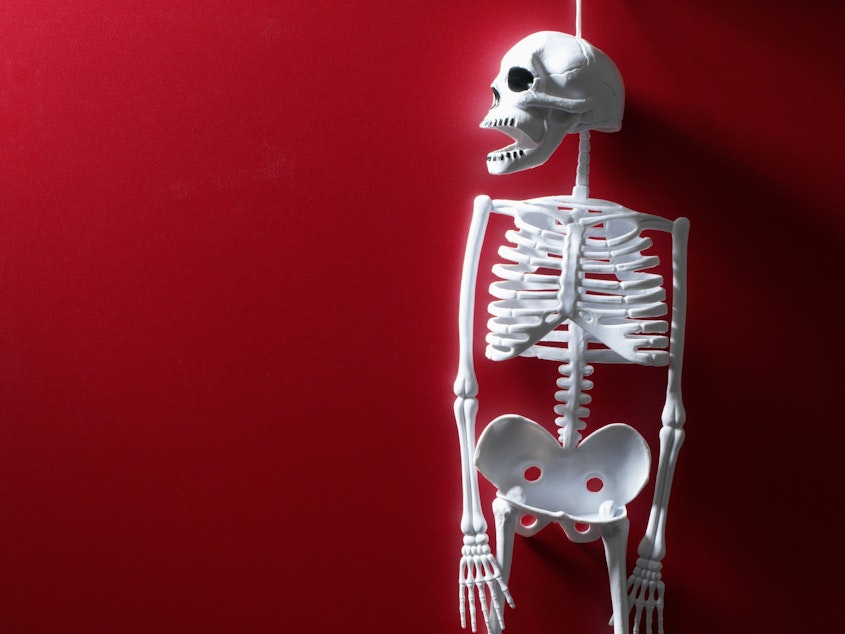 Skeletons are great for Halloween.