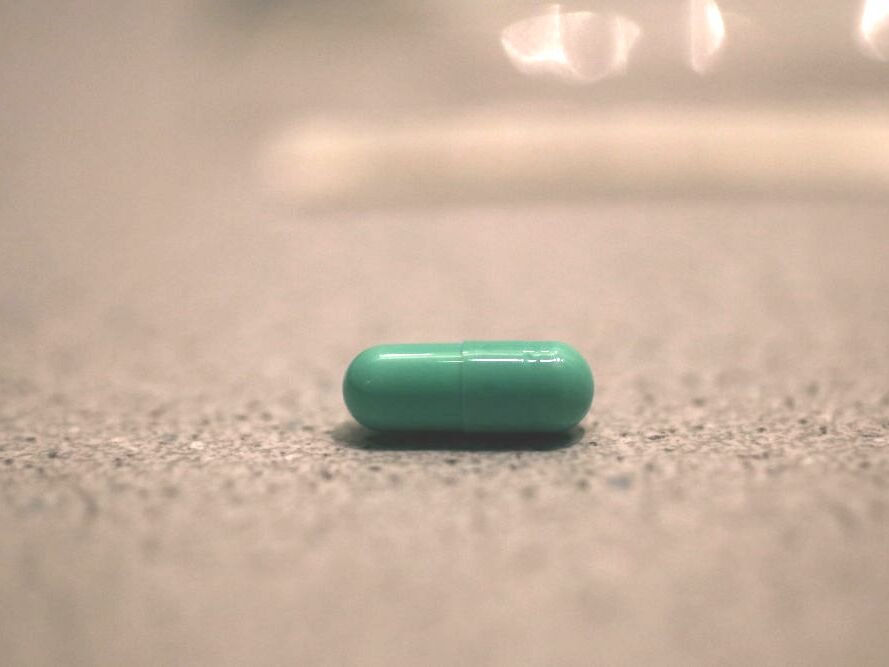 caption: A dose of MDMA. The drug has been studied as a treatment for PTSD and FDA has declined to approve it so far, asking for further research.