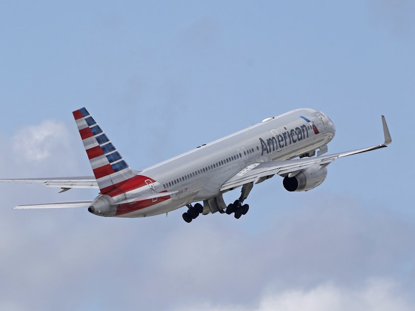 caption: An American Airlines flight to Washington, D.C., was diverted to Kansas City, Mo., on Sunday due to an unruly passenger.