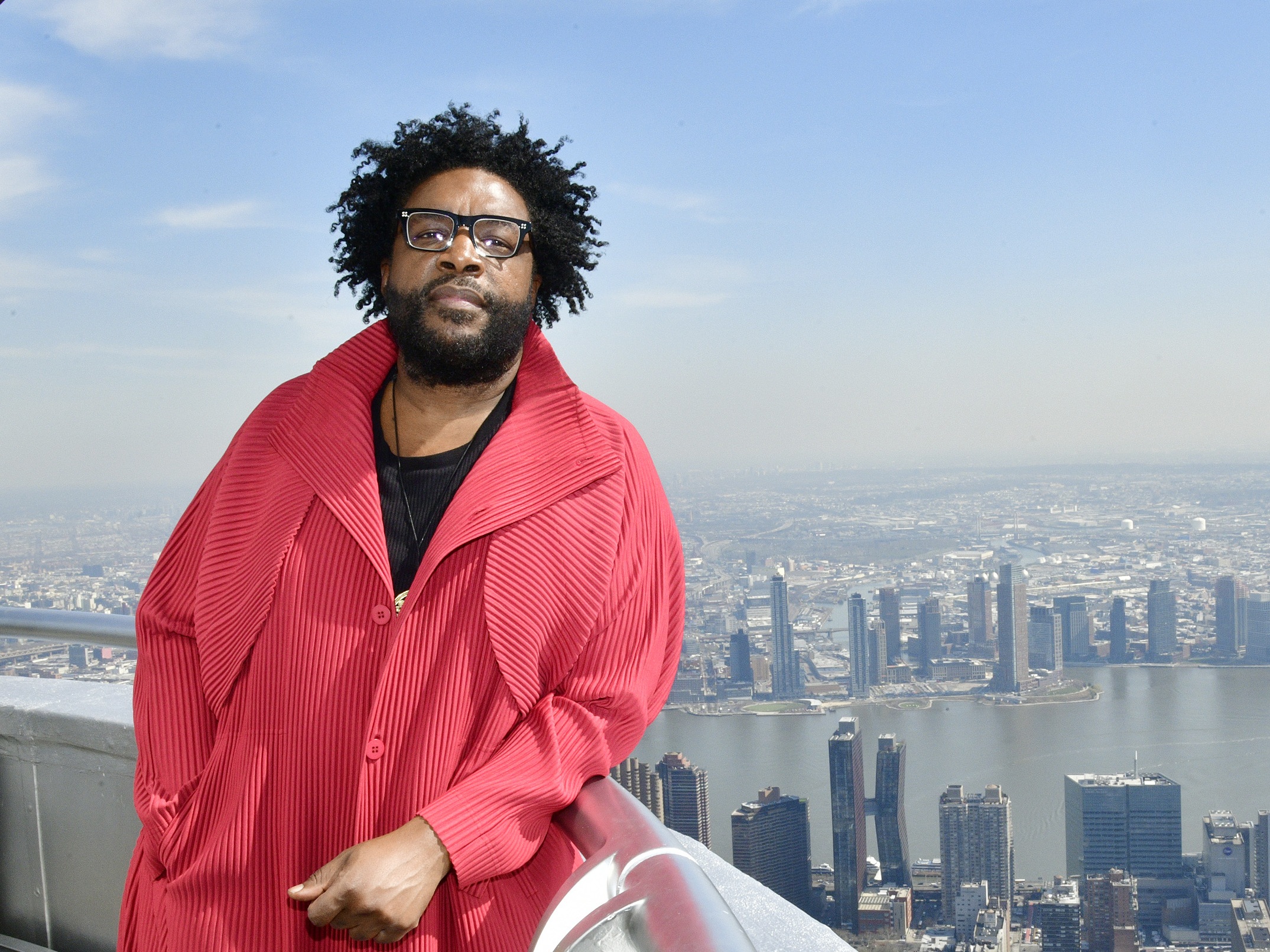 caption: "Pretty much any Saturday that The Roots aren't touring and they're taping, I'm in the audience watching," Questlove says of <em>SNL</em>.