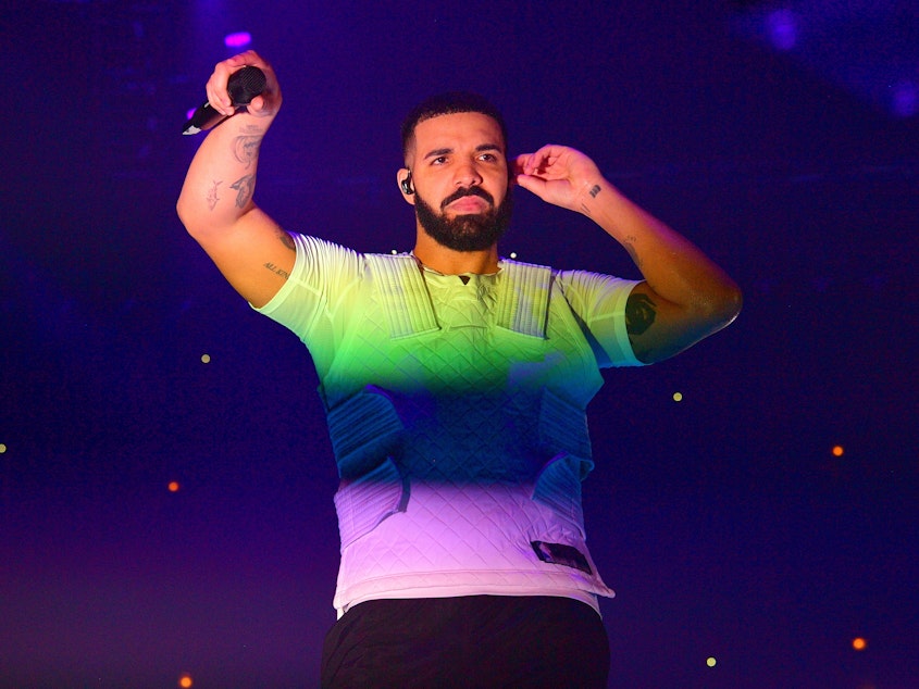 caption: Drake's latest No. 1 single, "Toosie Slide" shot up the charts thanks in large part to TikTok users.