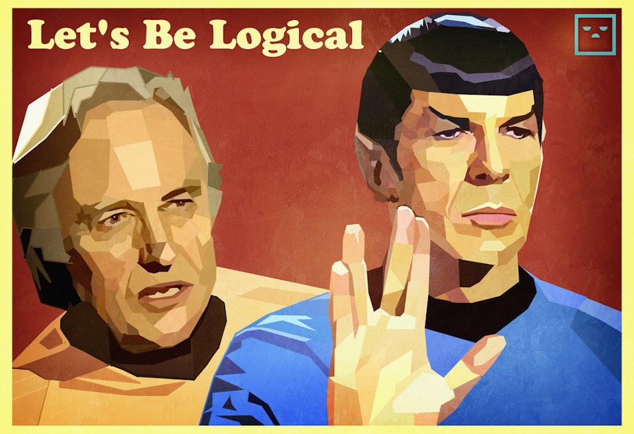 caption: Richard Dawkins illustrated with Dr. Spock.