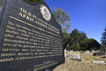 caption: Many of the survivors of the Clotilda voyage are buried in Old Plateau Cemetery near Mobile, Ala. The Alabama Historical Commission announced Wednesday that researchers have identified the vessel after months of work.