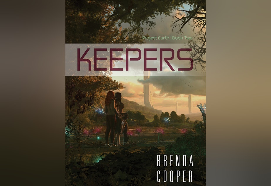 caption: Brenda Cooper's latest sci-fi novel 'Keepers' follows two sisters trying to save the Northwest wilderness after ecological disasters destroy much of the land. 