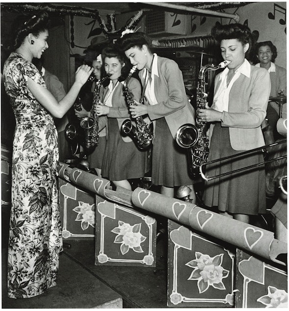 caption: The International Sweethearts of Rhythm at Seattle's Black and Tan in 1944.